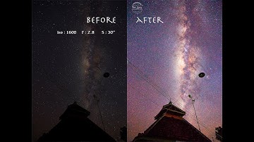 MilkyWay Editing | Photoshop Tutorial Adobe Camera Raw