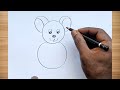 how to draw rat drawing easy step by step@DrawingTalent