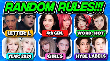⭐️ SAVE ONLY ONE KPOP SONG RANDOM RULES | KPOP QUIZ - FUN KPOP GAMES 2025