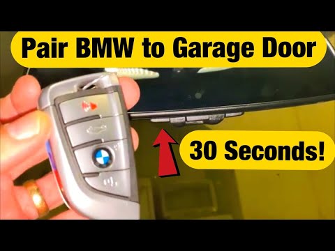 BMW: HOW TO PAIR TO GARAGE DOOR (30 Seconds)