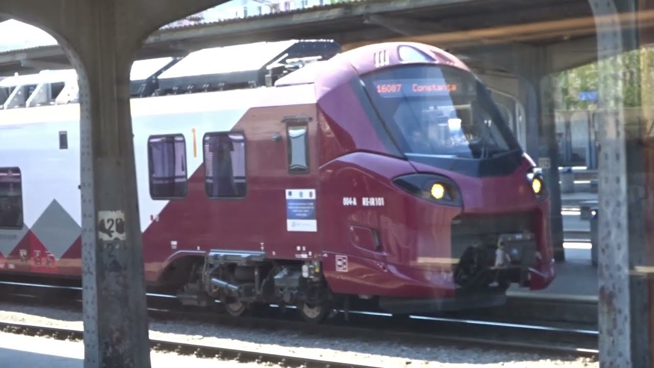 Alstom Coradia Stream Departs Bucharest First Ride from Gara de Nord Central Station