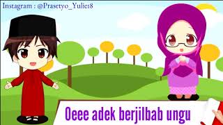 Viral !! Adek Berjilbab ungu - Animasi (With Liric) by yul_lex
