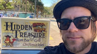 Dining at Hidden Treasure Rum Bar and Grill on Ponce Inlet!