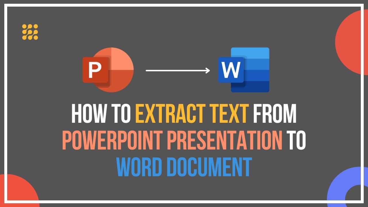 presentation to word document