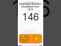 Challenges Numbers Countdown From 7619