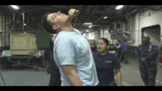 Marines Teach Sailors MCMAP Aboard Ship