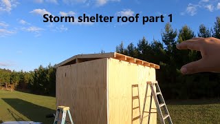 #204 Starting the tornado/hurricane shelter bunker roof. DIY storm shelter bunker build #9