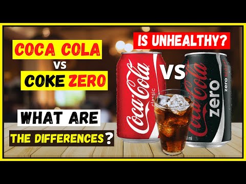 Coke zero vs Coca cola differences - Coke zero is bad for your health? Coca Cola Zero sugar and diet