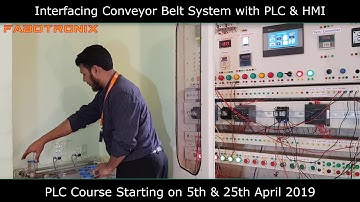Interfacing Conveyor Belt System with PLC & HMI || PLC Automation
