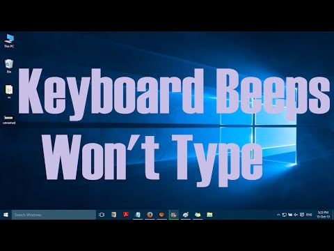 Fix: Keyboard is not working and sometimes makes a clicking noise