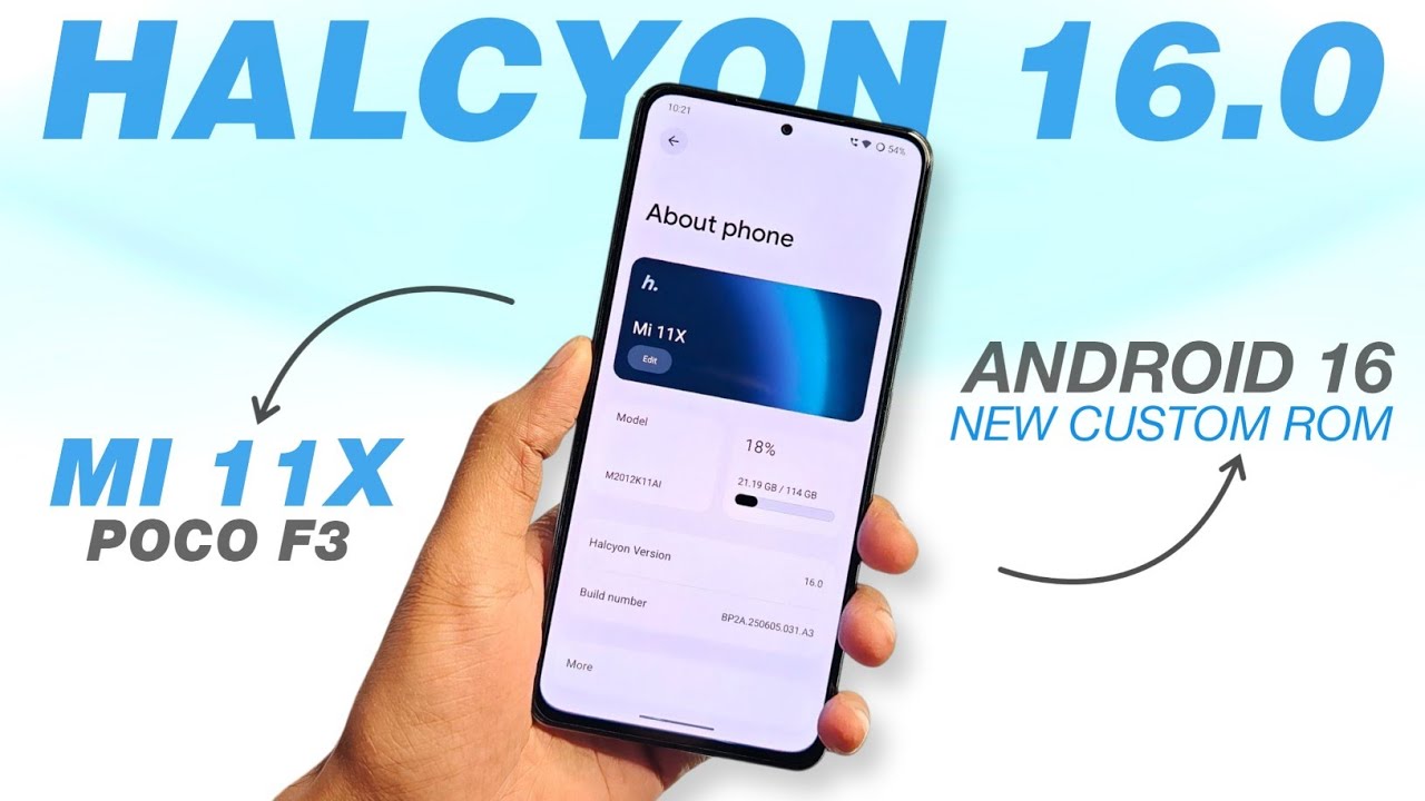 Halcyon v16.0 Bloom 🤩 Mi 11X & POCO F3 | Android 16 New Custom Rom | Detailed Review
