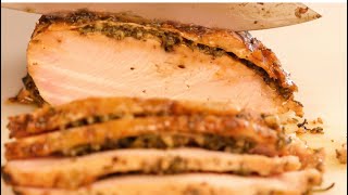 Garlic Herb Butter Roasted Turkey Breast