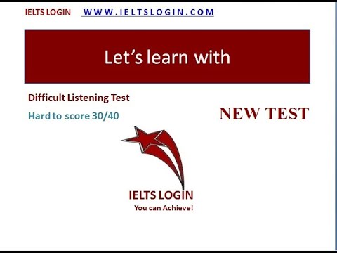 IELTS Listening Test | IELTS Login