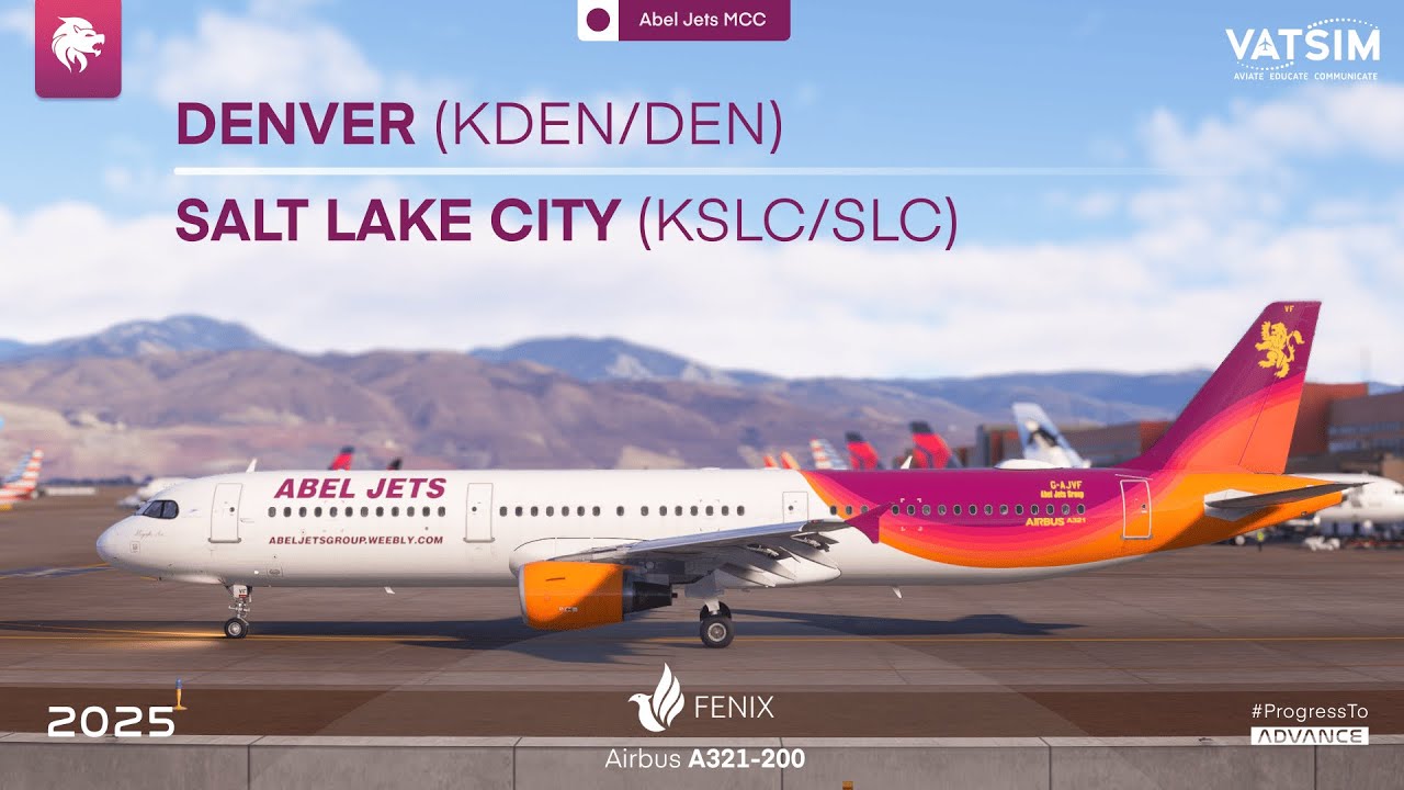 🔴 Microsoft Flight Simulator: Rocky Mountains - Denver to Salt Lake City | VATSIM Livestream 🔴