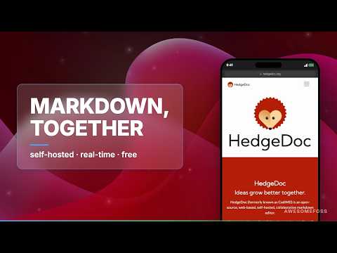 HedgeDoc: 11 Years of Collaborative Markdown, Free