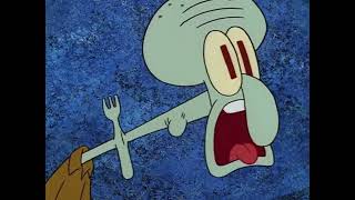 SpongeBob SquarePants Squidward Chokes On A Fork While Laughing SpongeBob SquarePants Squidward Chokes On A Fork While Laughing
