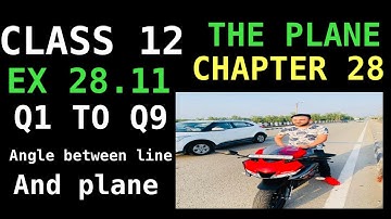 RD SHARMA EX 28.11 Q1 TO Q9 SOLUTION OF PLANE CHAPTER 28 FOR CLASS12(PART1)