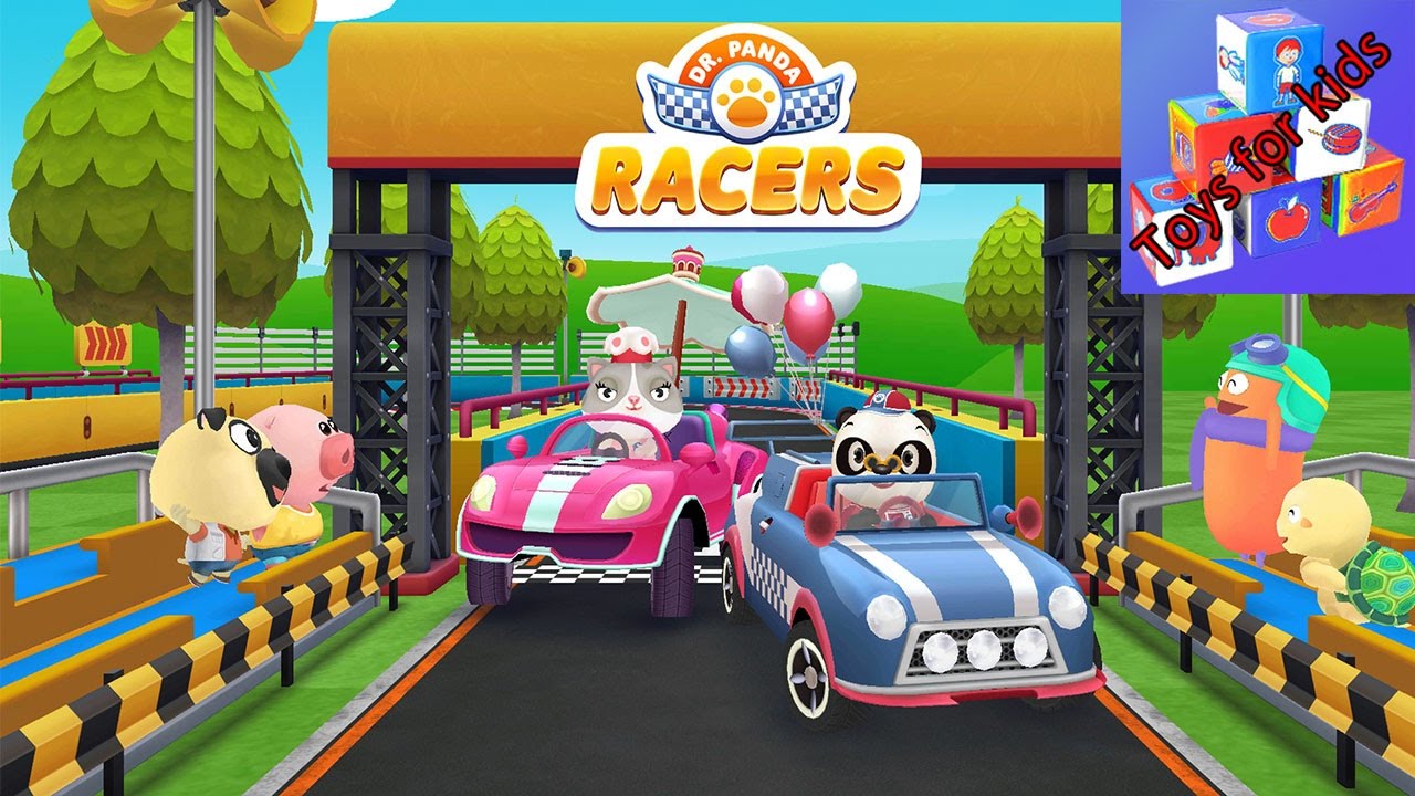 Dr. Panda Racers - Build your Own Cars and Race in Them! - YouTube