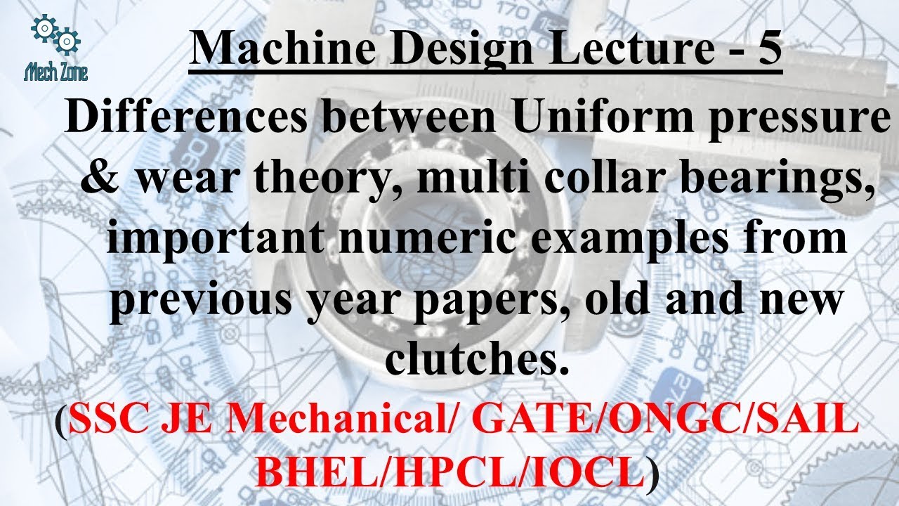 Machine Design Lecture 5 Multi Collar Bearings Uniform Pressure Vs machine-design-lecture-5-multi-collar-bearings-uniform-pressure-vs