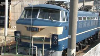 JR貨物 EF66 1号機 入れ換え作業風景 広島車両所 2011.10