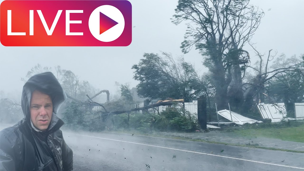 🔴#IRL LIVE Hurricane NICOLE making landfall in Vero Beach to Melbourne Florida-11/09/2022