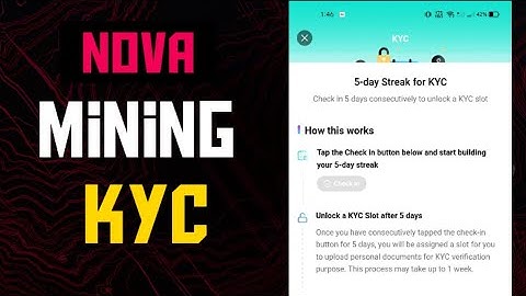 NOVA KYC - Nova Mining App | Instant KYC || #crypto #airdrop #airdrop #novanetwork #kyc #reels