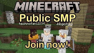 Minecraft Public Smp Live | 24/7 Public Server | Java + Pe | #minecraftlive