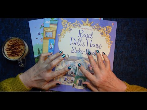 ASMR | Sticker Books! Show & Tell - Whispered Chat Part One at Coffee Time!