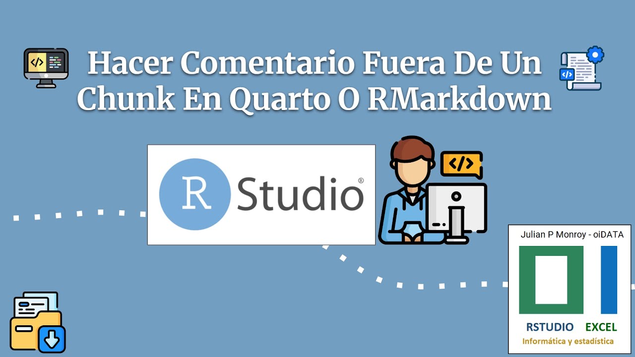 Hacer comentario fuera de un CHUNK en Quarto o Rmarkdown - YouTube