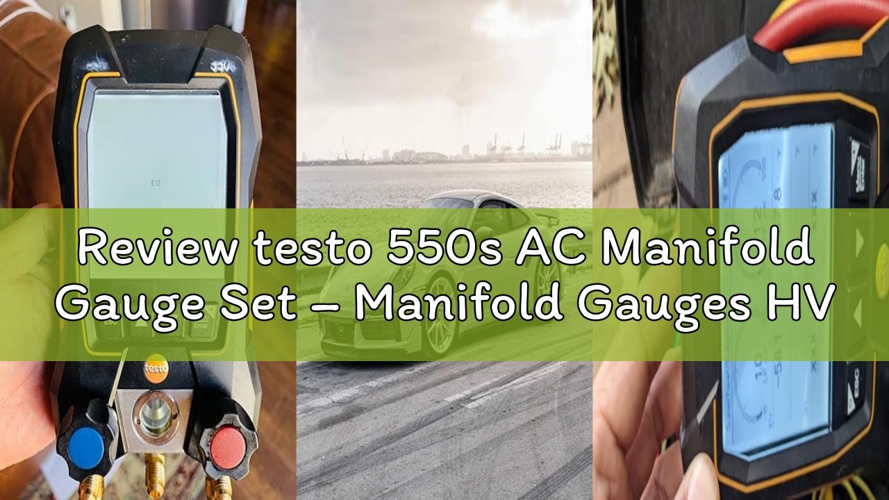 Review testo 550s AC Manifold Gauge Set – Manifold Gauges HVAC – Incl. 2 Wired Temperature Clamp Pro
