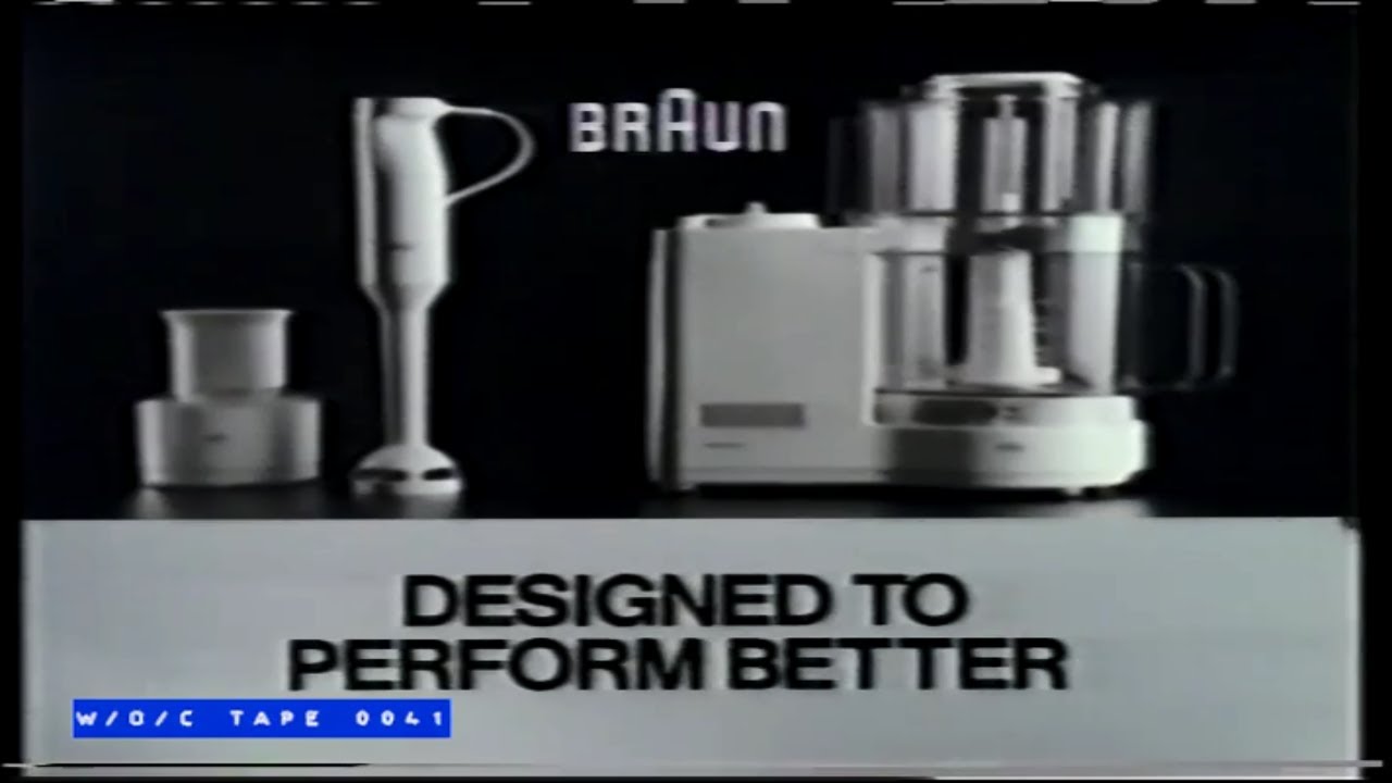 Braun Food Processors Commercial 1989 YouTube