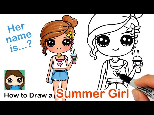 How to Draw a Cute Girl  Summer Art Series #7 