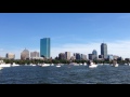 Boston skyline from charles river boat