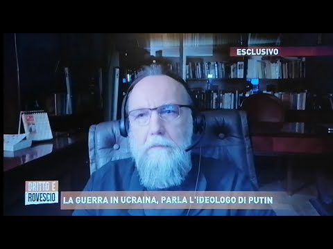 Alexandr Dugin a "Diritto e Rovescio" su Rete4 Mediaset intervistato da Paolo Del Debbio.