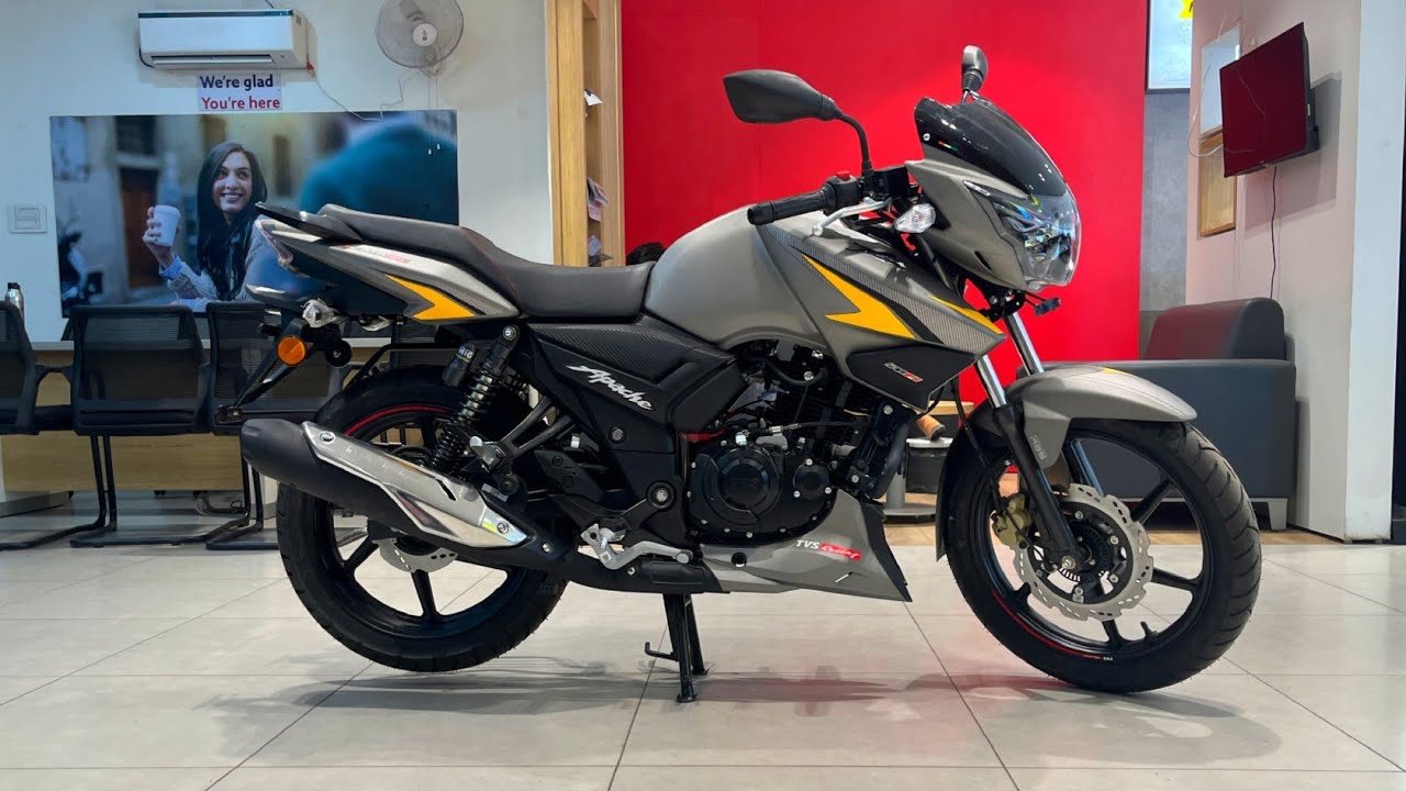 New TVS Apache 160 2V Matte Grey Walkaround 🥳 | Price | Features ...