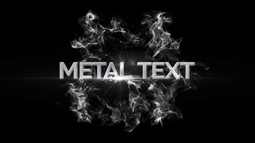Metal Text Animation In After Effects | Metallic Text Effects | After Effects Tutorial