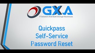 Quickpass Self Service Password Reset
