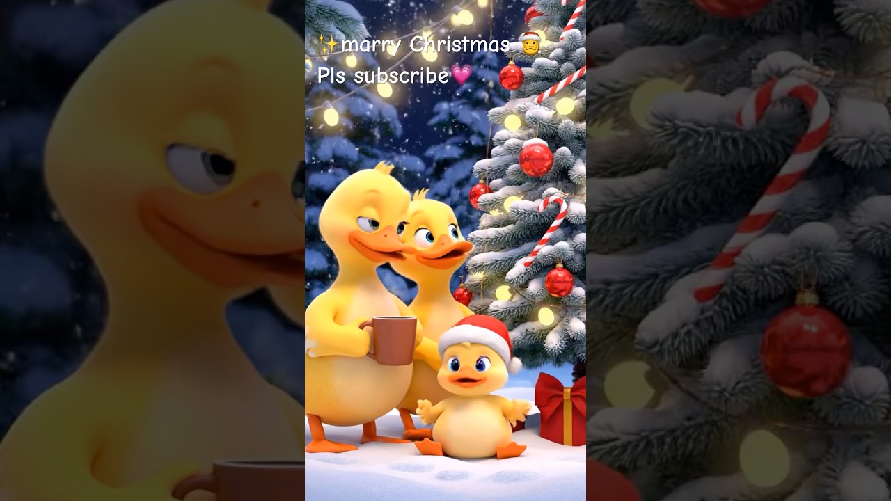 Cutest Duck Family Christmas Ever 🦆🎄💛” 