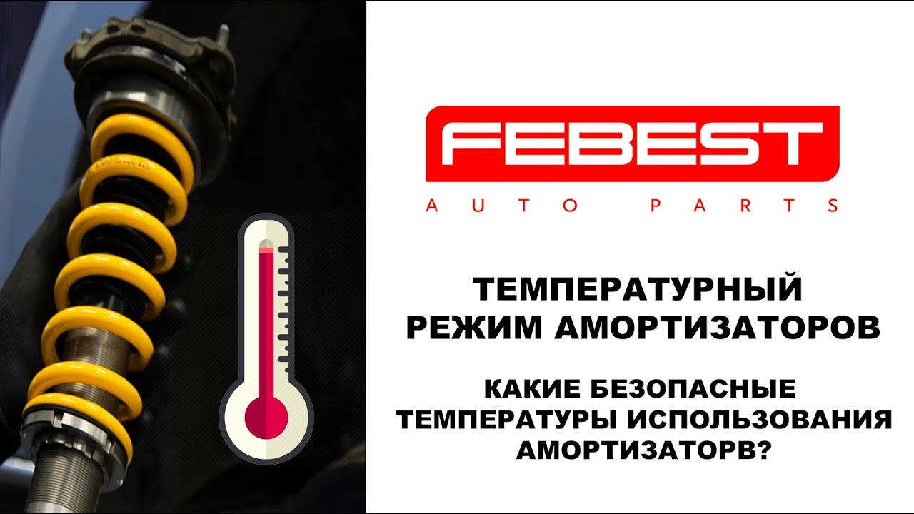 Отвечает FEBEST: какие "рабочие" температуры у амортизаторов? #академиягрупавто  #febest