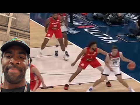 KYRIE REACTS TO AUSTIN REEVES INSANE ANKLE BREAKER ON USA! "THAT SH*T WAS WILD!"