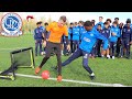 CAN I NUTMEG THE QPR YOUTH TEAM FOOTBALLERS !? (CRAZY REACTIONS)