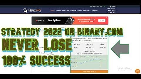Best Higher Lower Strategy 2022 on Binary com   5 Tick Duration   Never Lose 100% Success