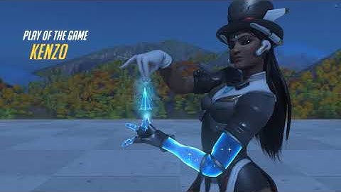 Overwatch Workshop Custom Team Deathmatch vs. Bots Symmetra Workshop Island Night PC Gameplay