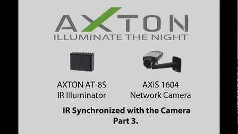 AXTON Smart Infrared Illuminator & AXIS Q1604 Network Camera Synchronized Operation