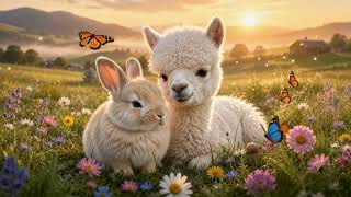 Dreamy Cozy Farm Friends Lullaby Vol.8 • Peaceful Little Alpaca Meadow | Relaxing Music Box screenshot 2