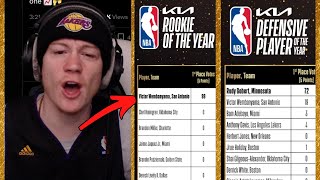 Reacting to Victor Wembanyama winning ROTY but NOT DPOY