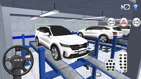 New Kia Sorento SUV Funny Driver in Auto Repair Shop - 3D Driving Class game - Android ios gameplay