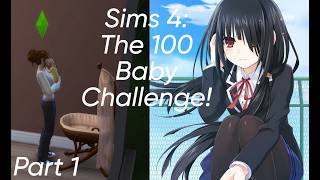 ♡ The Sims 4 I 100 Baby Challenge I Part 1 I Otur, Förbannelse och Depprimerad! Vilken bra start.. ♡