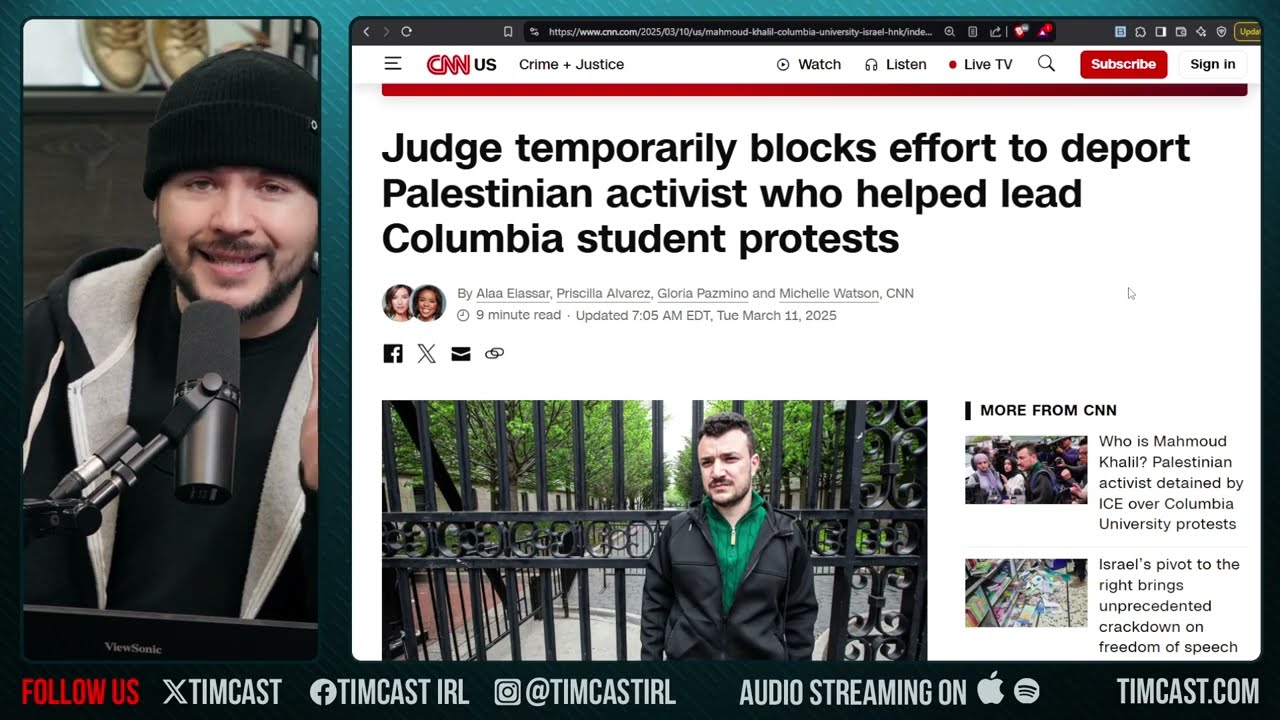 Israel Protest Organizer ARRESTED, Faces Deportation, Democrats FURIOUS Over Mahmoud Khalil Arrest