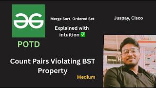 Count Pairs Violating BST Property | GFG POTD